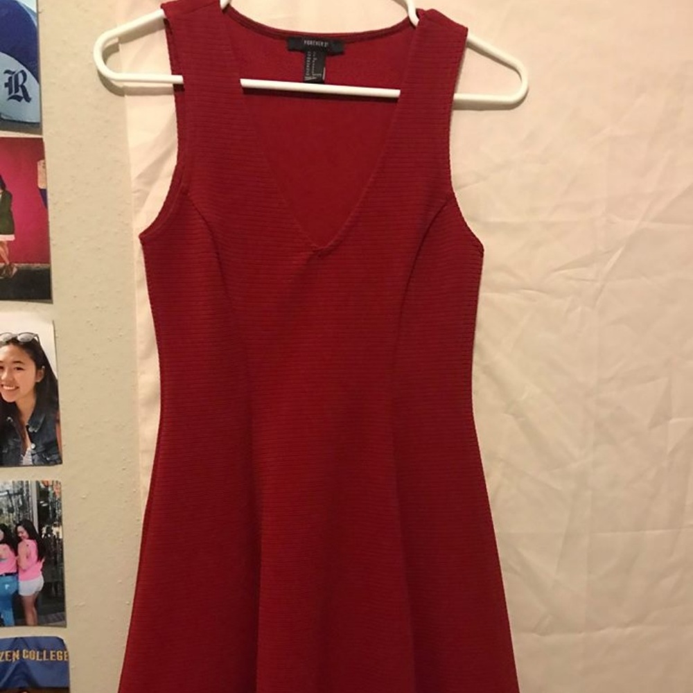 F21 Red Dress
